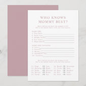 ROGUE Modern Dusty Roos die mama het beste spel ke Kaart (Voorkant / Achterkant)