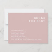 ROGUE Modern Stof Roze Blush Boeken voor Baby Kaar Kaart (Voorkant)