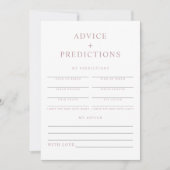 ROGUE Moderne robuuste roze Baby advies en voorspe Kaart (Voorkant)