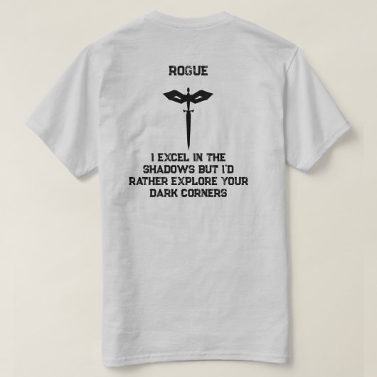 Rogue Pick-Up Line T-shirt (Design achterkant)