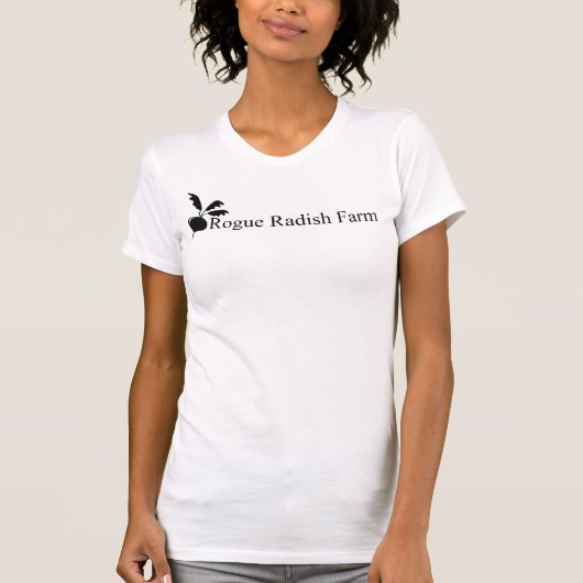 Rogue Radish Boerderij Bella Canvas T-shirt (Voorkant)