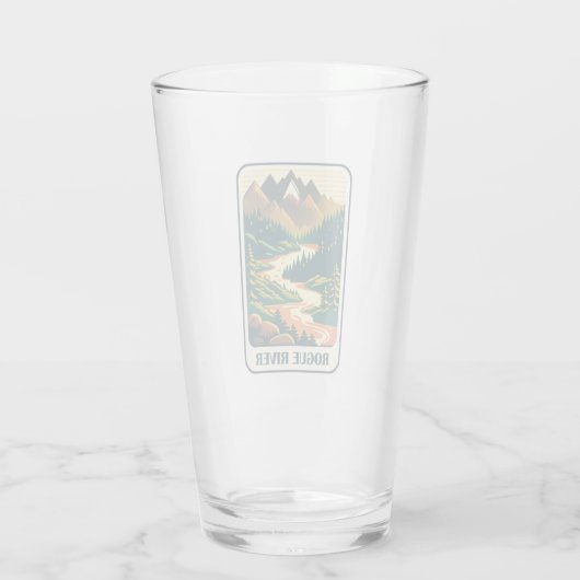 Rogue River Oregon Kleuren Glas (Achterkant)