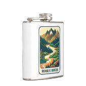 Rogue River Oregon Kleuren Heupfles (Rechts)