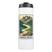 Rogue River Oregon Kleuren Thermosbeker (Voorkant)