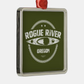 Rogue River, Oregon Metalen Ornament (Rechts)