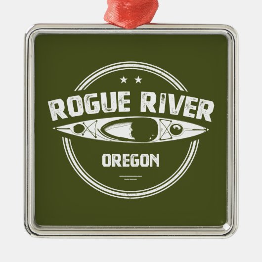 Rogue River, Oregon Metalen Ornament (Voorkant)