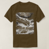 Rogue River White Water Rafting Rapids Oregon Raft T-shirt (Design voorkant)