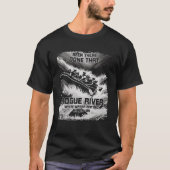 Rogue River White Water Rafting Rapids Oregon Raft T-shirt (Voorkant)