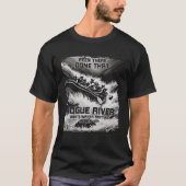 Rogue River White Water Rafting Rapids Oregon Raft T-shirt (Voorkant)