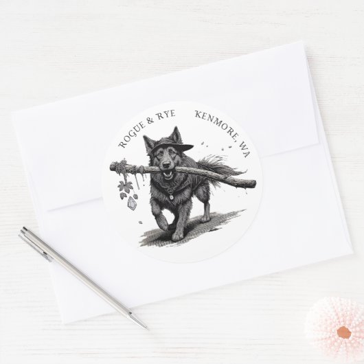 Rogue & Rye De Druïde Sticker 3in (Envelop)