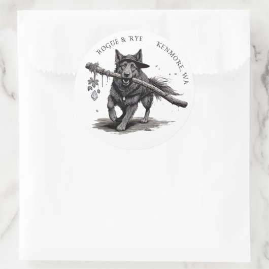 Rogue & Rye De Druïde Sticker 3in (Tas)