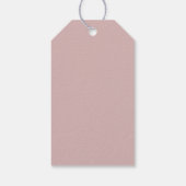ROGUE Stof Roze Blush Roze Dank Je Favor Cadeaulabel (Achterkant)