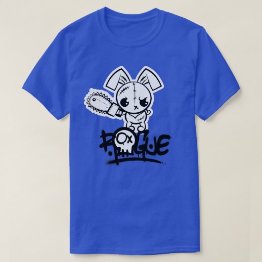 Rogue Voo Bunny Schattige Monster T-shirt (Design voorkant)