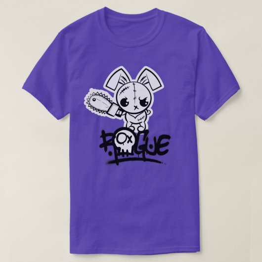 Rogue Voo Bunny Schattige Monster T-shirt (Design voorkant)