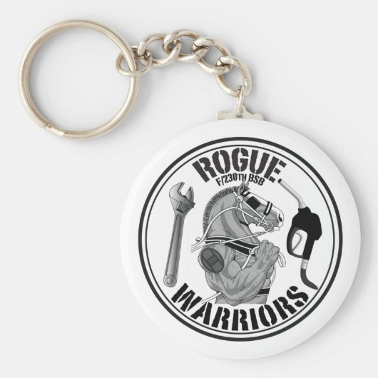 Rogue Warrior B&W Sleutelhanger (Voorkant)