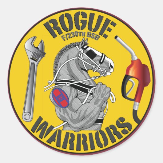 Rogue Warrior Kleur Sticker (Voorkant)