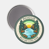 Rogue Wild en de Schilderachtig rivier Badge Magneet (Voorkant / Achterkant)