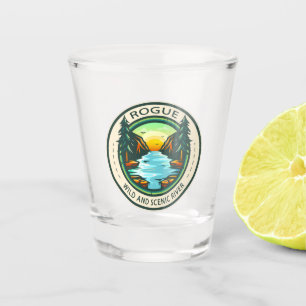Rogue Wild en de Schilderachtig rivier Badge Shot Glas