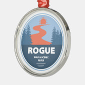 Rogue Wild en de Schilderachtig rivier Metalen Ornament (Links)