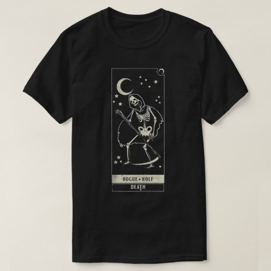 Rogue Wolf Death Retro Dark Symbol Ghoulish Goth L T-shirt (Design voorkant)