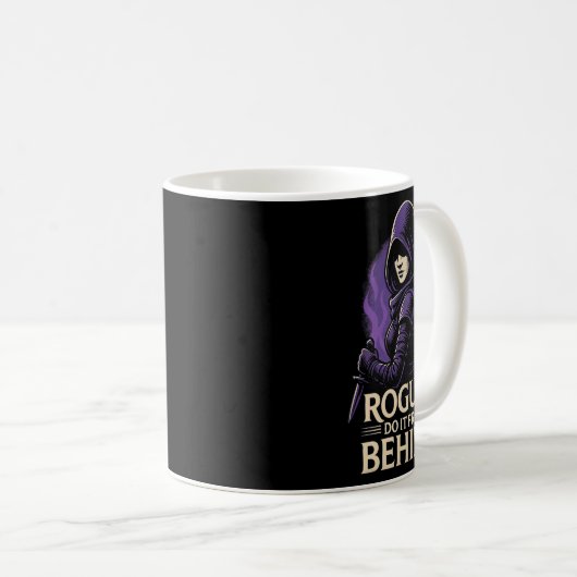 Rogues Do It From Behind Funny Rpg Tabletop Gaming Koffiemok (Voorkant rechts)