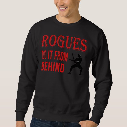 Rogues doet het van achter Daggers Rpg 1 Trui (Voorkant)