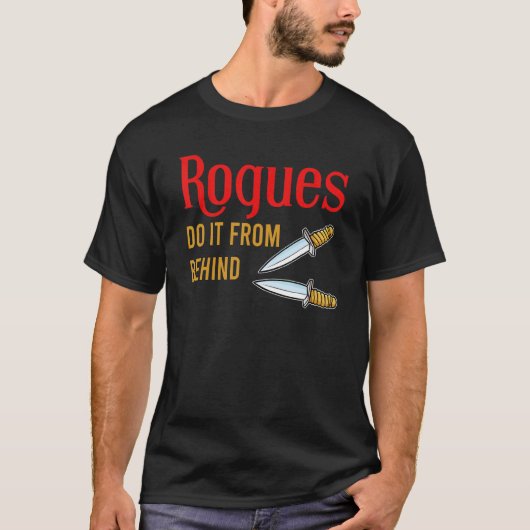 Rogues doet het van achter Daggers Rpg 2 T-shirt (Voorkant)