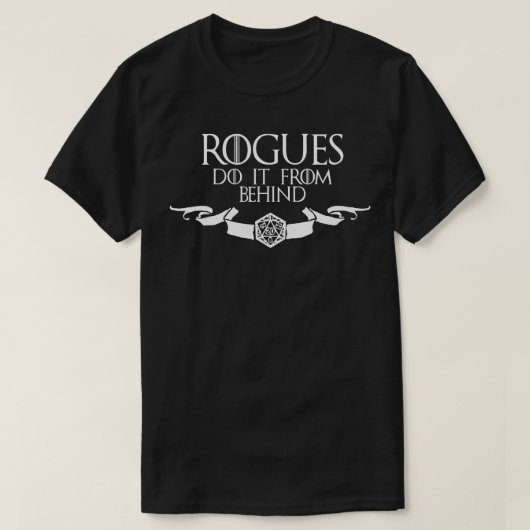 Rogues doet het van achteren t-shirt (Design voorkant)