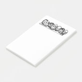 Rogue's galerie post-it® notes (Schuin)