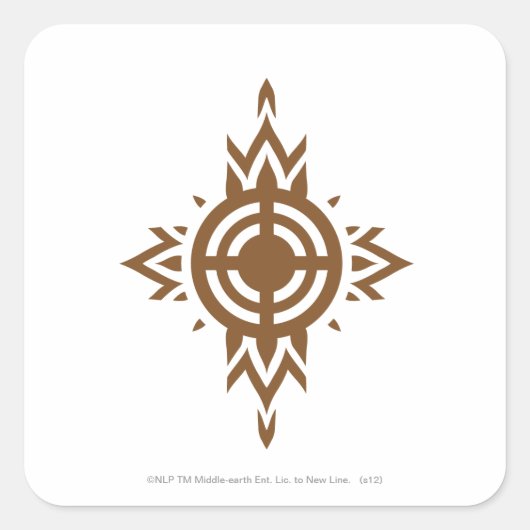 Rohan Crest Vierkante Sticker (Voorkant)