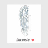 Rohan Kings Hall Banner Sticker (Vel)