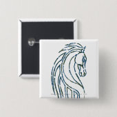 Rohan Kings Hall Banner Vierkante Button 5,1 Cm (Voorkant /achterkant)