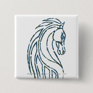 Rohan Kings Hall Banner Vierkante Button 5,1 Cm