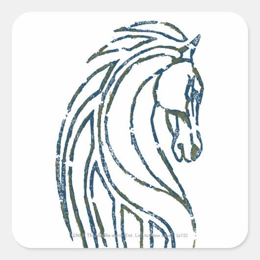 Rohan Kings Hall Banner Vierkante Sticker (Voorkant)