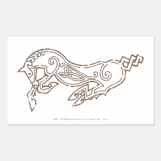 Rohan Symbol Rechthoekige Sticker (Voorkant)