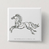 Rohan Symbol Vierkante Button 5,1 Cm (Voorkant)