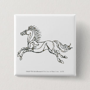 Rohan Symbol Vierkante Button 5,1 Cm