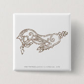 Rohan Symbol Vierkante Button 5,1 Cm (Voorkant)