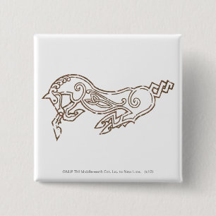 Rohan Symbol Vierkante Button 5,1 Cm