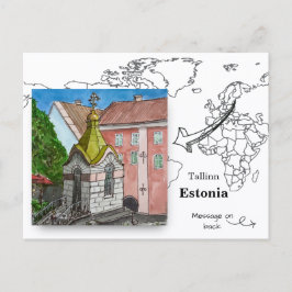 Roheline Turg kapel, Tallinn Estland Briefkaart