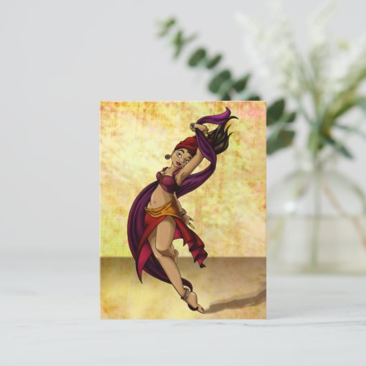 Rohesia Dancer Briefkaart (Staand voorkant)