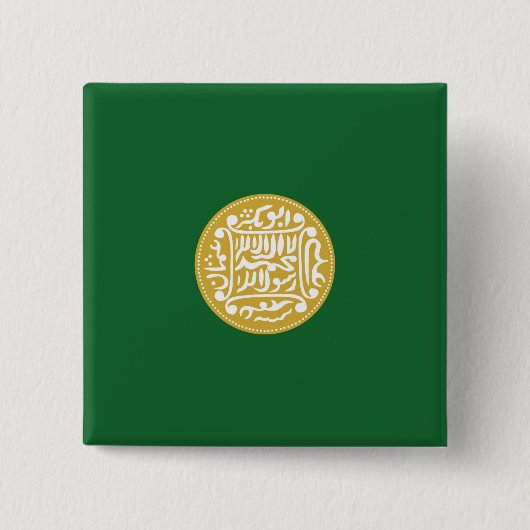 Rohingya Moslimvlag Vierkante Button 5,1 Cm (Voorkant)
