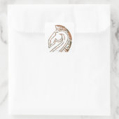 Rohirrim Flag Vierkante Sticker (Tas)