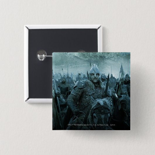 ROHIRRIM™ VIERKANTE BUTTON 5,1 CM (Voorkant /achterkant)