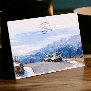 Rohtang Highway Himalaya, Manali Waterverf Briefkaart