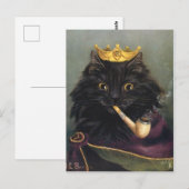 Roi chat briefkaart (Voorkant / Achterkant)