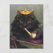 Roi chat briefkaart (Voorkant)