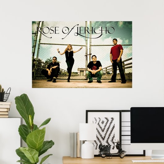 ROJ Band Chain Link Fence Poster (Thuiskantoor)