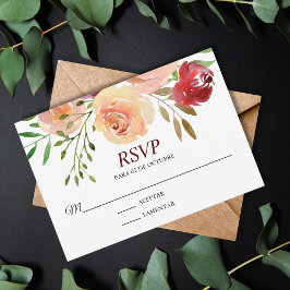 Roja Flores Boda Spain Espanol Wedding RSVP