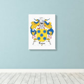 Rojas Family Crest Canvas Afdruk (Insitu (Houten vloer))